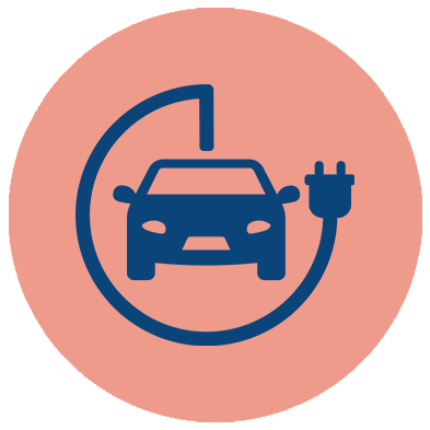 Icon E-Ladesäule rot