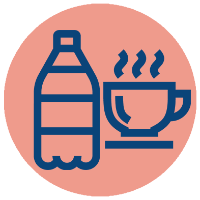 Icon Kaffee-Wasser-Flatrate rot