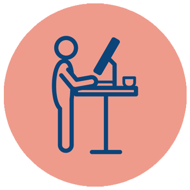 Icon Moderne Ausstattung rot