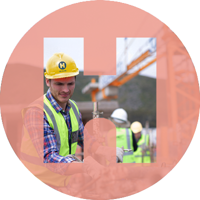 Azubi Beton- und Stahlbetonbauer Logo rot