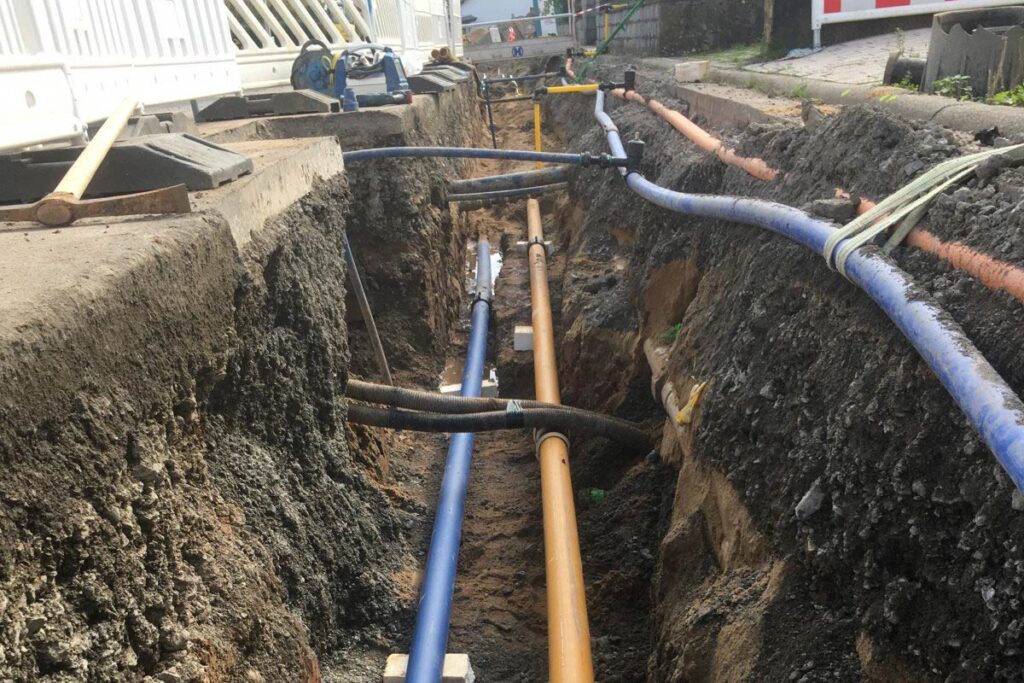 Gas- und Wasserleitung Bad Kissingen
